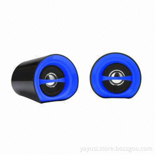 2.0CH Computer Speakers, 50-18,000Hz Frequency Responses, Sized 75 x 80 x 80mm